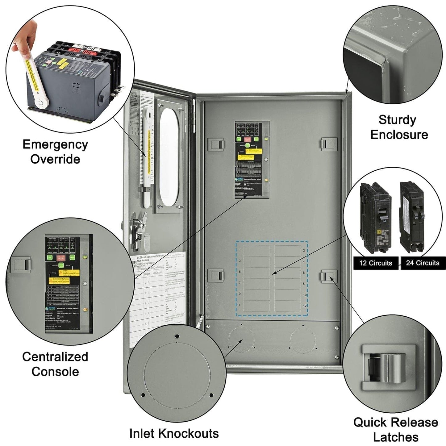 50A Automatic Generator Transfer Switch