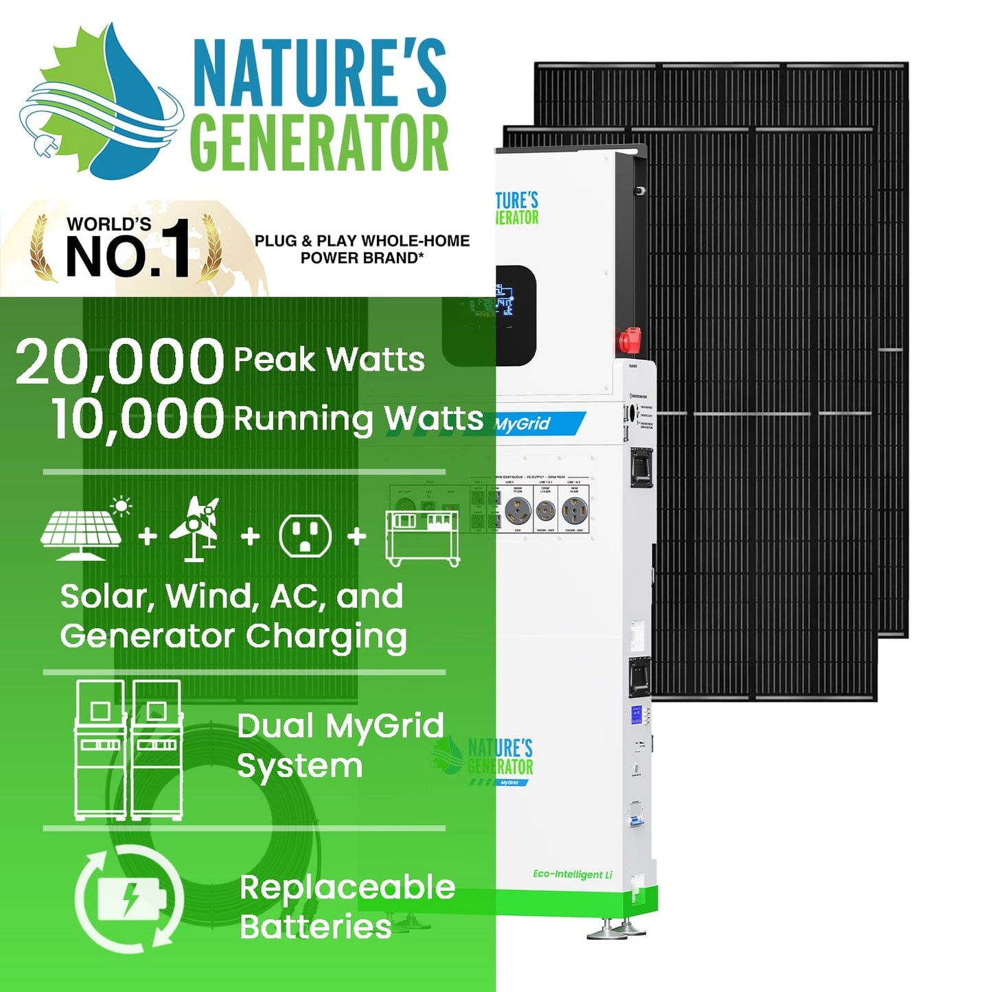 MyGrid 10K Solar Generator for Home